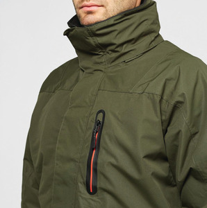 Chaqueta cortavientos con cremallera de manga larga informal con logotipo personalizado para hombre, bolsillos, transpirable, para pesca al aire libre, de punto para primavera, verano, invierno - Product Image 4