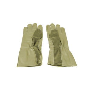Gants de pilote à manchette courte pour hommes de qualité supérieure Gants en cuir de style tactique olive - Product Image 6