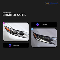 Kit de Actualización de Faros Delanteros de Tres Ojos Plug and Play para Lexus ES XV60 2015-2017, de Modelo Antiguo a Nuevo, con Luz Direccional Secuencial, Reemplazo de Ajuste Directo