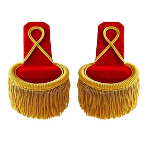 Épaulettes d'épaule personnalisées Épaulettes uniformes de défense de cérémonie Épaulettes de créateurs Épaulettes sur mesure - Product Image 1