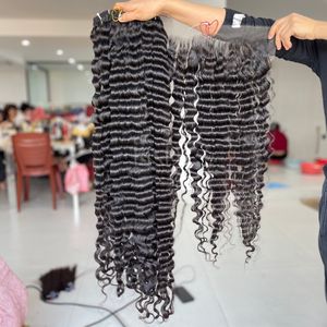 ชุดมัดผมสีดำแบบลอนพร้อมผมม้าและช่อเพื่อทำวิกผม2025 - Product Image 5