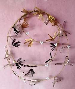 Latest Collection Of Christmas <b>Ornaments</b> and wreaths in metal and Crochets and beads <b>hand</b> crafted in attractive garlands. - Product Image 3