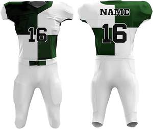 Nuevo diseño de uniforme de fútbol americano OEM servicio hombres suave cómodo fútbol americano Jersey conjuntos - Product Image 1