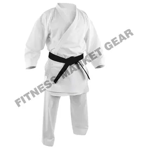 Yeni varış özel Judo kıyafeti tedarikçisi 100% pamuk dövüş sanatları giysi beyaz bjj gi Kimono Judo kıyafeti s OEM/ODM