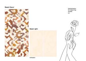 Carreaux de porcelaine de luxe contemporains Glimmer Signature Vitrified 600x1200mm, aspect pierre brillant, imitation texture, pour villa intérieure - Product Image 2