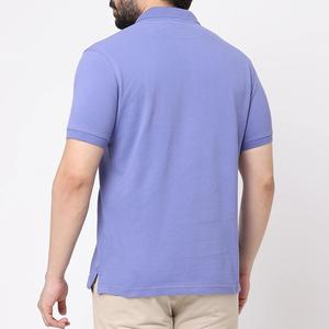 เสื้อยืดโปโลผ้าฝ้าย100% สำหรับผู้ชาย,เสื้อยืดคอโปโลกอล์ฟแขนสั้นปักโลโก้ - Product Image 4