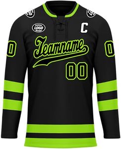 Jersey de Hockey de Alto Rendimiento, Tela Ligera y Duradera, Jersey de Hockey sobre Hielo Personalizado para Clubes y Ligas, Cualquier Talla - Product Image 2