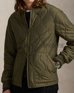 Chaqueta Acolchada Transpirable Personalizada de Venta Caliente 2025 para Hombres, Mujeres y Niños, Primavera, Calidad Premium, Bordado 3D, Cuello Mao, Cremallera - Product Image 5