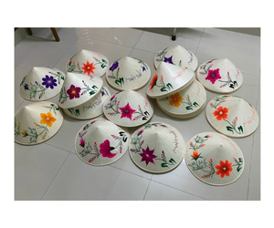 Sombreros de bambú hechos a mano con materiales ecológicos-Bordar según el patrón solicitado - Product Image 1