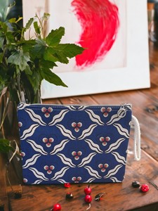 DAFNI <b>BIG</b> PAZAR Hand Embroidery & Hand Drawn Design Fabric Clutch Bag - Product Image 4