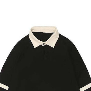 Vente en gros Nouveau polo à la mode d'automne de couleur unie pour hommes Sweatshirts Impression de broderie personnalisée Maillot écologique pour l'hiver - Product Image 3