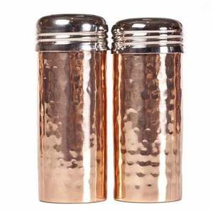 Juego de Dos Saleros de Metal Pulido Brillante, Utensilios de Cocina de Acero Inoxidable de la Mejor Calidad, Saleros de Mesa para Condimentos - Product Image 2