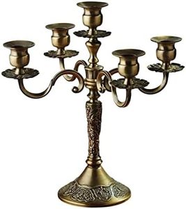 Luxury Candle Holder Decoration Antique <b>Candlestick</b> Holders Taper <b>Brass</b> Metal Candle Holder Gold wholesale manufacturer supplier - Product Image 1