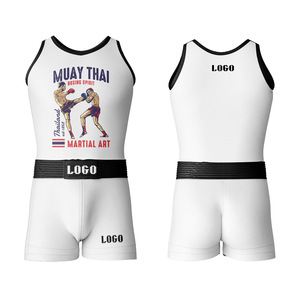 Conjunto de Uniforme de Boxeo de Alto Rendimiento con Cómodos Pantalones Cortos de Combate y Camiseta Transpirable para Mayor Movilidad Durante el Entrenamiento y Sparring - Product Image 1