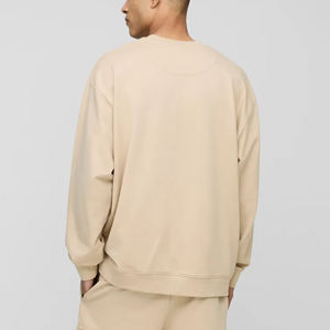 เสื้อสเวตเชิ้ตคอกลมทรงโอเวอร์ไซส์ แขนยาว รุ่นใหม่ปี 2025 สำหรับผู้ชาย เนื้อผ้าฝ้ายฟลีซ 100% เป็นมิตรต่อสิ่งแวดล้อม เหมาะสำหรับฤดูหนาว - Product Image 6