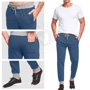 Custom Logo Printed Streetwear Cotton Elastic <b>Pants</b> Trousers For <b>Men</b> - Product Image 6