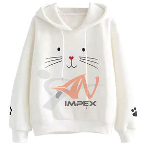 Pull à capuche avec logo imprimé personnalisé de haute qualité pour femmes Sweat-shirt à capuche flexible pour femmes - Product Image 1