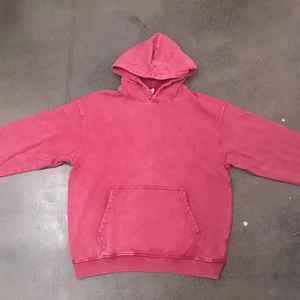 Alta calidad 500 Gsm hombres algodón grueso pesado ácido lavado pulóver Sudadera con capucha de gran tamaño polar gota hombro Sunfaded estilo invierno - Product Image 5