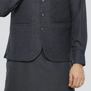 Solid Color Stand Collar <b>Sleeveless</b> Men Waist <b>Coat</b> & Vest New Style Customized Design Men Waist <b>Coat</b> for Sale - Product Image 6