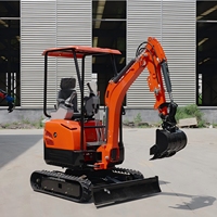 Excavadora Compacta de 3.8 Toneladas para Agricultura, Mini Excavadora de 0.5 Toneladas para Espacios Estrechos, Excavadora Pequeña para Trabajos de Tuberías, MOQ
