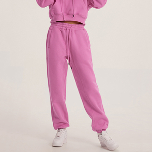 High Quality Women's 100% Cotton Sweatpants Streetwear <b>Drawstring</b> Pant Customized Logo Printing Breathable OEM Women's <b>Trouser</b> - Product Image 4