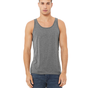 Charcoal Grey Tri-blend Tank Tops 3480 UNISEX JERSEY TANK-Top Bella + Canvas Unisex Jersey Tank Top - Product Image 2