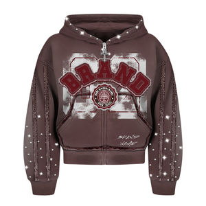 2025 precio al por mayor hombres sudaderas con capucha sudadera Casual Color sólido hombre Sudadera con capucha para hombre transpirable logotipo personalizado básico Sudadera con capucha - Product Image 2