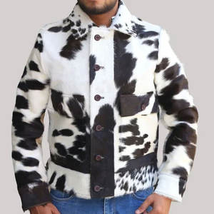 Chaqueta de cuero de vaca hecha a medida más vendida, estilo informal, nuevo estilo, diseño único, chaquetas de cuero de vaca para hombre - Product Image 1