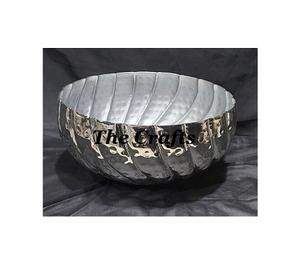 Tazón de Comida Redondo de Primera Calidad en Acero Inoxidable Color Plateado, Tazón para Servir a los Precios Más Bajos - Product Image 1