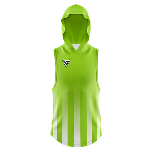 Sweat-shirt à capuche homme personnalisable teint uni Gym Fitness sans manches avec logo en relief gilet polaire Offre Spéciale sweat-shirt d'hiver - Product Image 1