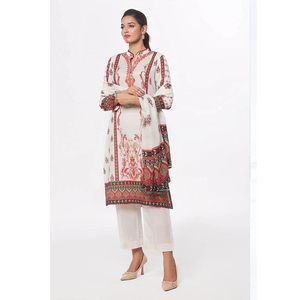 Robe décontractée légère en tissu de qualité non cousu, 3 pièces, pour femmes, nouvelle arrivée, salwar kameez, toutes saisons - Product Image 4