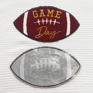 แผ่นรีดติดเสื้อวันเกมฟุตบอลปรับแต่งได้พร้อมลำดับปักและความร้อนอัดสำหรับแจ็คเก็ตตัวแทน/หมวกแผ่นปะเลื่อม - Product Image 5