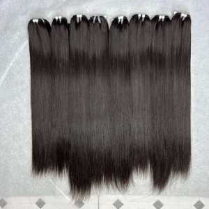 ผมเวียดนามดึงคู่พม่า 10A 12A เกรด, กระดูกตรงมนุษย์รวมกลุ่มผมเวียดนามผู้ผลิต 8 "- 32" - Product Image 3