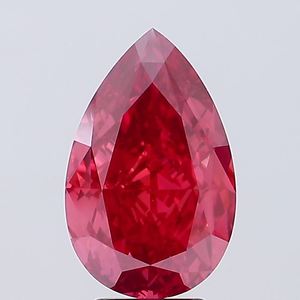 Diamante suelto de corte pera, color rosa intenso, cultivado en laboratorio, certificado por IGI, para joyería fina al por mayor. - Product Image 1