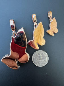 Pendentif religieux en alliage avec plaqué or rose 18 carats Style vintage Moissanite Prier Mains pliées Bijoux de mode pour femmes - Product Image 2