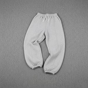 กางเกงขายาวซักได้สำหรับผู้ชายกางเกงผ้าฝ้ายแบบผูกเชือกปิดแบบลำลองผ้า100% ฉลากตามสั่ง - Product Image 5