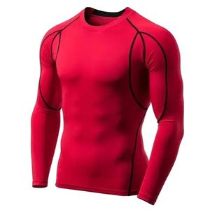 เสื้อออกกำลังกายแขนยาวสำหรับผู้ชายเสื้อออกกำลังกาย MMA สำหรับใส่เล่นฟิตเนสยิมผลิตใน2025ออกแบบโลโก้ได้ตามที่ต้องการ - Product Image 3