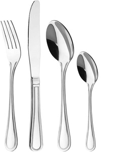 Ensemble de couverts de luxe en acier inoxydable, de haute qualité, Double ton, plaqué or et noir - Product Image 3