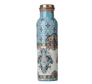 Botella de Agua de Cobre con Estampado de Esmalte - Product Image 3