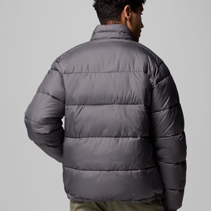Custom Logo Casual Puffer <b>Jacket</b> for Men <b>Thick</b> Warm Outdoor Outwear Stand Collar Zipper for Autumn OEM Service Available - Product Image 2