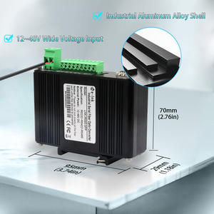 Industrial <strong>RS232</strong> RS485 RS422 to Fiber Converter 80km Multi-Protocol Serial <strong>Modem</strong> for Easy Installation on Standard DIN Rail - Product Image 4