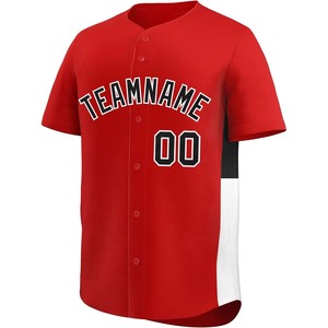 Camiseta de béisbol personalizada de manga corta con botones de malla bordados, aparejos con letras de sarga, logotipo del equipo, camiseta de softball, ajuste Atlético - Product Image 2