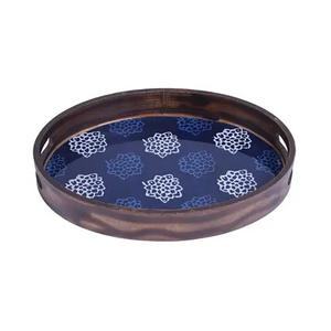 ถาดไม้ทำด้วยมือถาดเสิร์ฟไม้ใหม่2024ทันสมัยถาดไม้พิมพ์ลายเคลือบสำหรับเสิร์ฟอาหารเช้า - Product Image 3