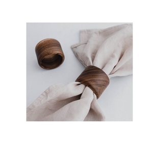 Anillos de Servilleta de Madera de Diseño Contemporáneo para una Decoración de Mesa Refinada, Ideales para Cenas, Bodas y Hogares Modernos - Product Image 6