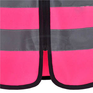 Gilet de sécurité haute visibilité durable pour hommes, matière respirante, bandes réfléchissantes, pour travailleurs, usage extérieur, circulation, industrie - Product Image 5