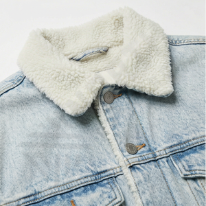 Veste en jean réversible à manches longues pour homme, coupe ajustée décontractée, de bonne qualité, élégante, mode d'hiver, vêtement d'extérieur durable, devant - Product Image 4