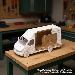 แพลตฟอร์มหลายชั้นยี่ห้อ Usag พร้อมเคลือบฟีนอลิกกันลื่นสำหรับตู้เก็บเครื่องมือ - Product Image 3