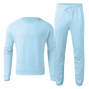 2025 venta al por mayor de chándal para hombre con logotipo personalizado, fabricante de chándal de algodón con cuello redondo, conjunto de chándal de calidad superior, ropa de calle más vendida - Product Image 2