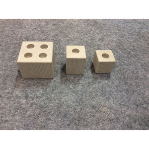 Porte-bougie cylindrique en marbre naturel pour la décoration de la maison à Pâques, fait à la main avec impression UV - Product Image 5