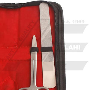 Tondeuses professionnelles en or 4 PS 16 cm en acier inoxydable massif ciseaux à ongles en porte-à-faux luxueux manucure pédicure ensemble boîte - Product Image 3